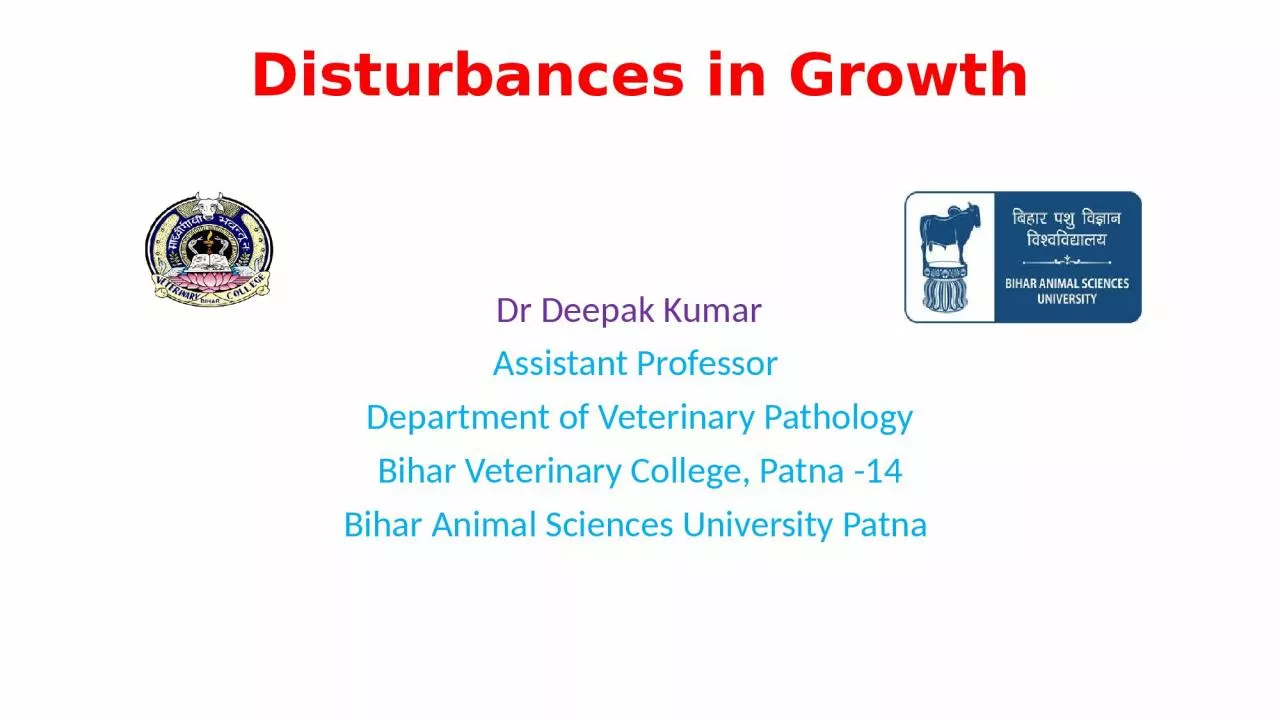 PPT-Disturbances in Growth