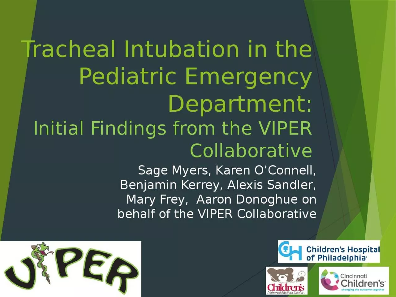 PPT-Tracheal Intubation in the Pediatric Emergency