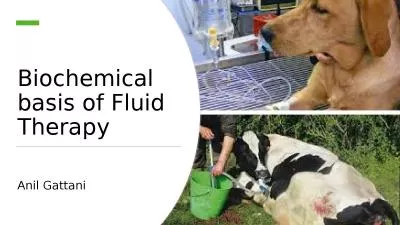 Biochemical basis of Fluid Therapy