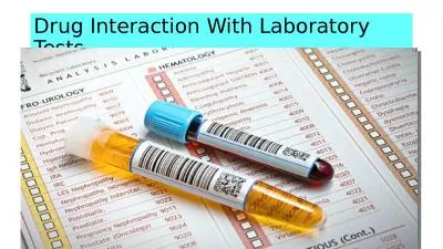 Drug Interaction With Laboratory Tests