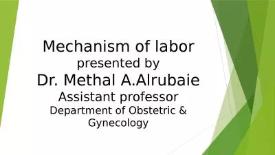 Mechanism of labor presented by