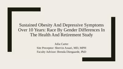 Sustained Obesity And Depressive Symptoms Over 10 Years: Race By Gender Differences In