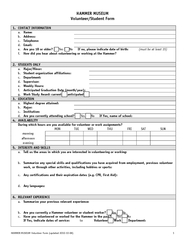 HAMMER MUSEUM Volunteer Form (updated 2010-10-08)