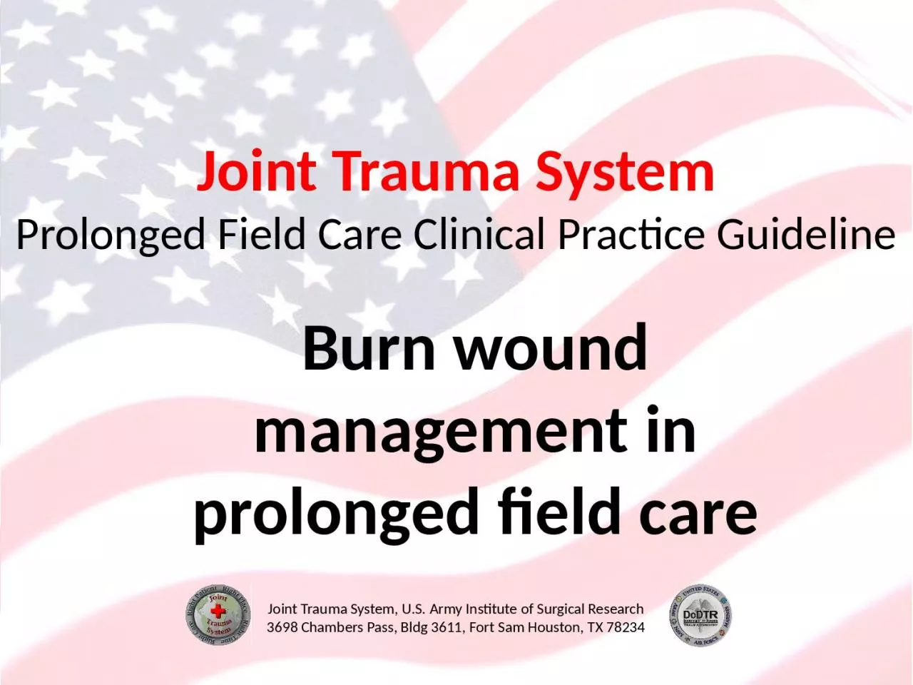 PPT-Joint Trauma System Prolonged Field Care Clinical