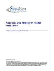 SecuGenFingerprint ReaderUser Guide