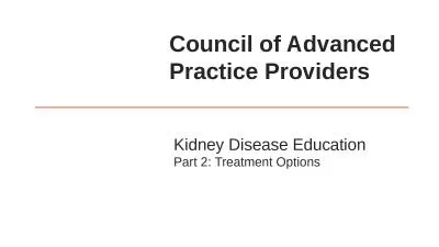 Kidney Disease Education